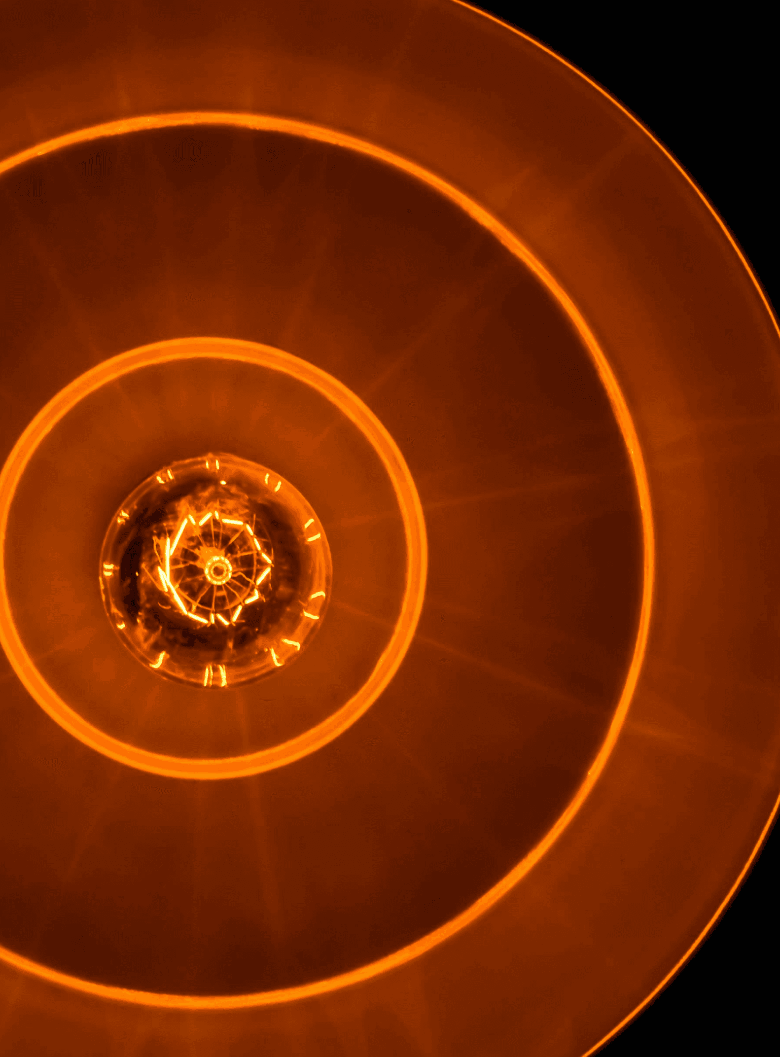 Lumière circulaire dorée évoquant la transparence et l’authenticité